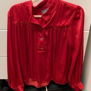 Anthro flowy relaxed blouse 💃🏼